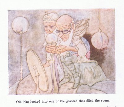 Old Nur looked into one of the glasses by Charles Robinson